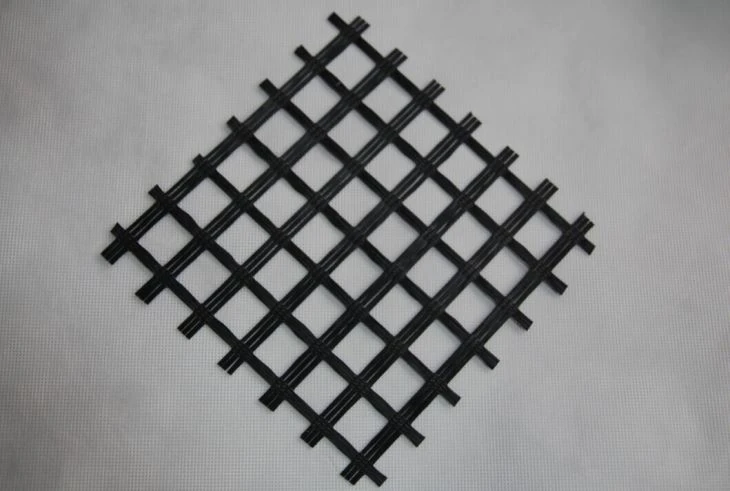 Üvegszálas Geogrid PVC bevonattal